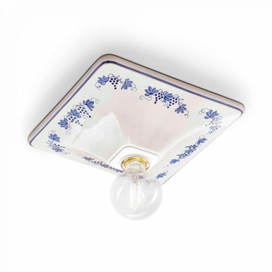 stropna lampa rucne vyrobena jedinecna handmade talianska toskanska klasicka elegantna interierovy dizajn malovana keramicka kov zlato.jpg